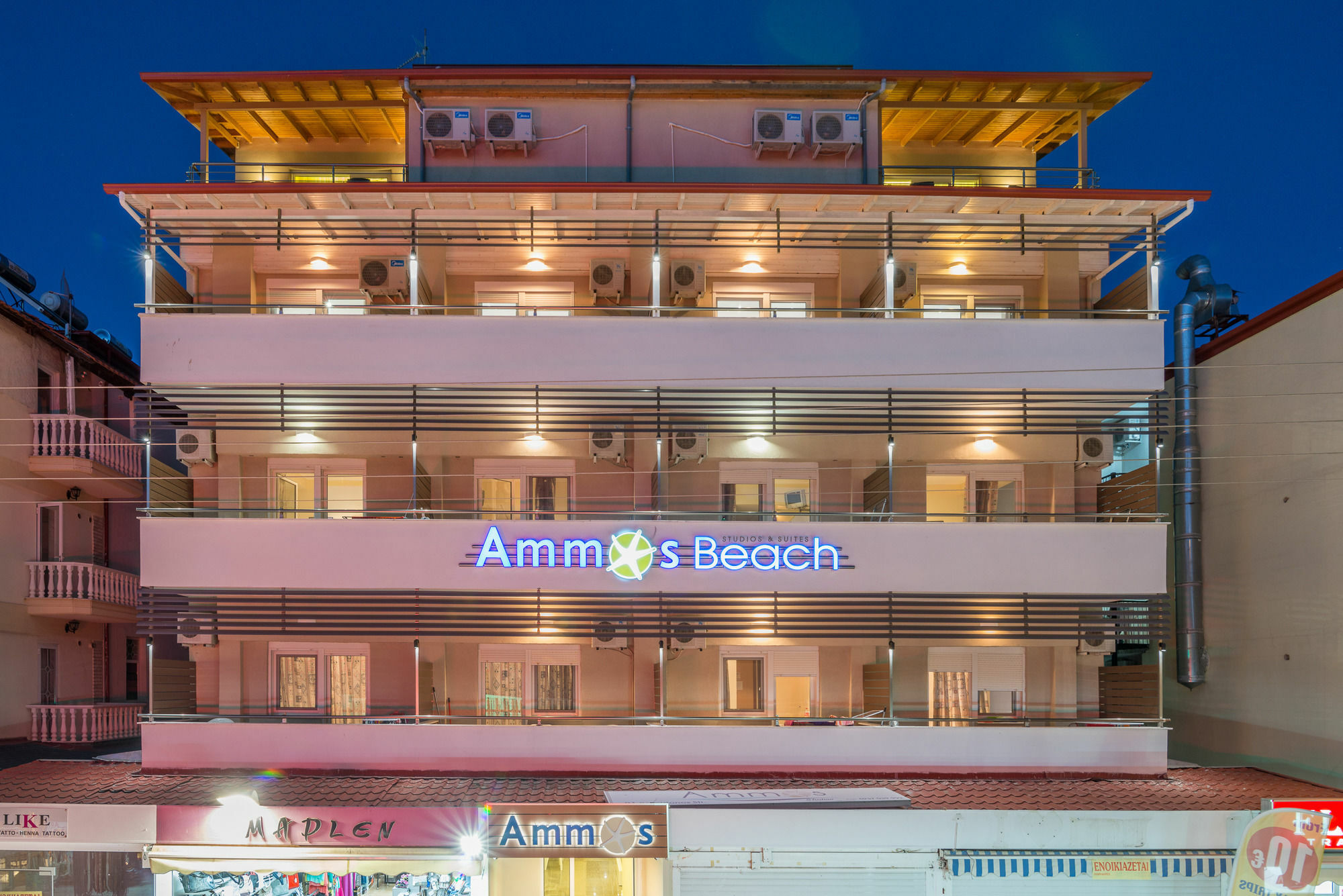 Ammos Beach Seaside Luxury Suites Hotel Olympiakí Aktí Buitenkant foto